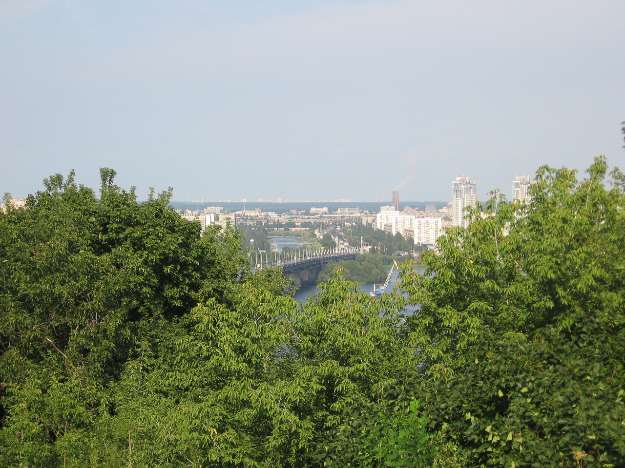 Вид Києва, лівий берег